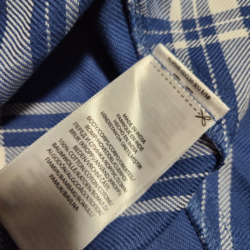 Polo by Ralph Lauren Blue Plaid Midi Skirt - Picture 12 of 13